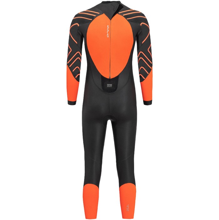 2024 Orca Mnner Zeal Hi-Vis Rckenreiverschluss Open Water Swim Neoprenanzug NN2Z - Black